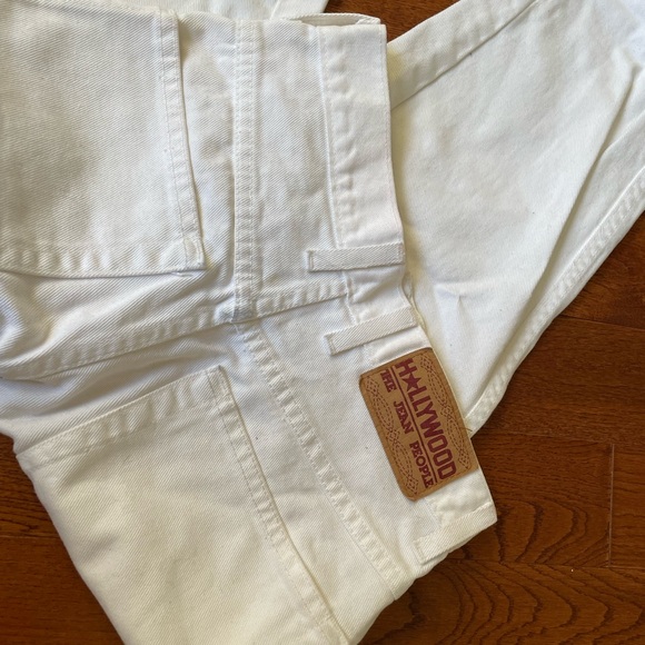 true white straight leg jeans high rise bnwot - Picture 3 of 4